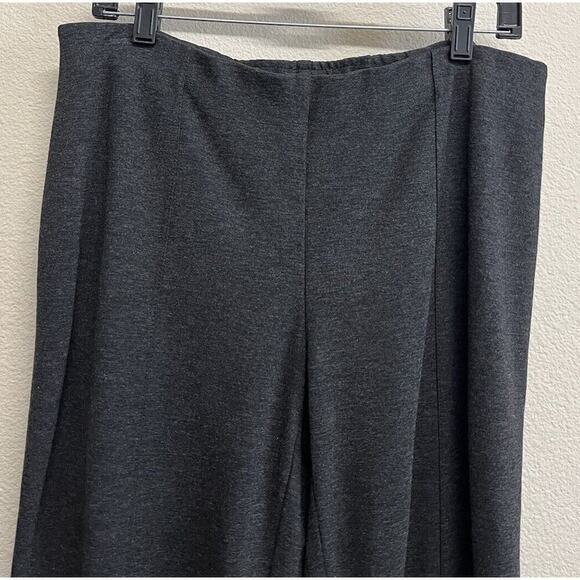 J. Jill Ponte Knit Slim Leg Pull On Pants Size M Heather Gray Charcoal - Picture 9 of 11